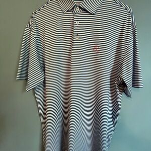 Rhoback The Birdie Stripe Performance Polo Shirt
